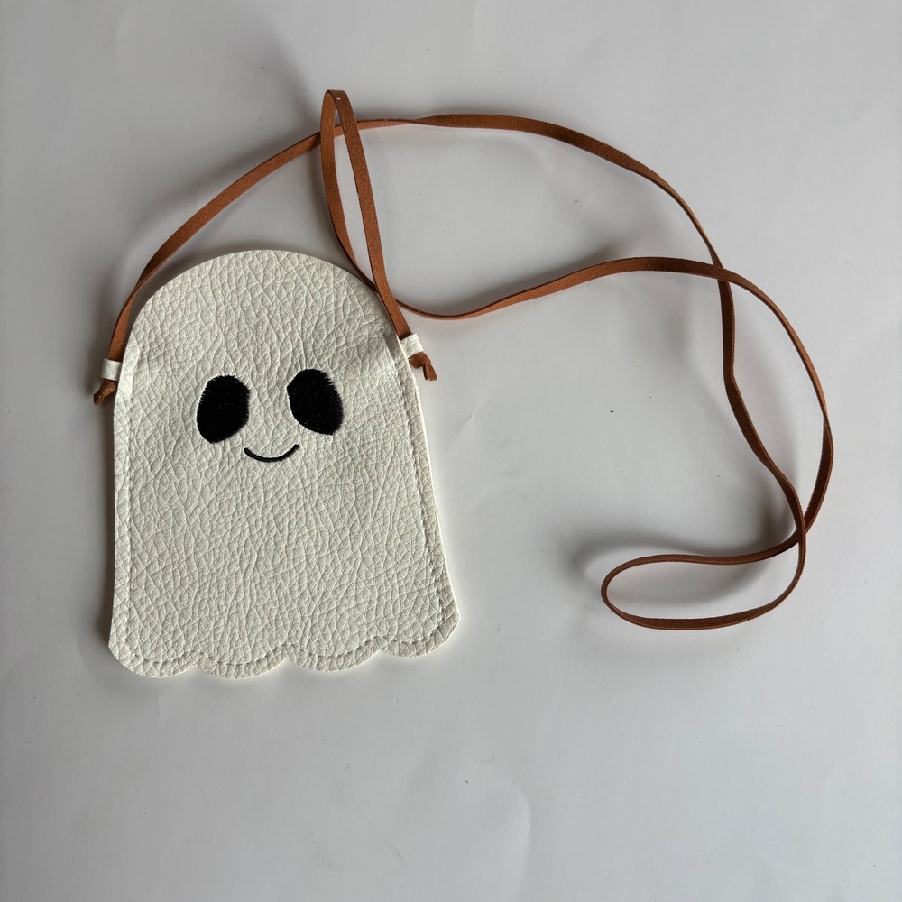 Kids Mini Ghost Crossbody Bag‎ Halloween Fall Costume Party Faux Leather NEW